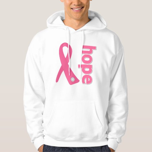 Breast Cancer Hope Ribbon Hoodie (Voorkant)