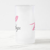 Breast Cancer Hope Ribbon Matglas Bierpul (Center)