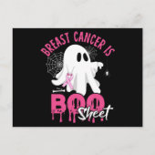 Breast Cancer Is Boo Sheet Halloween Breast Cancer Briefkaart (Voorkant)