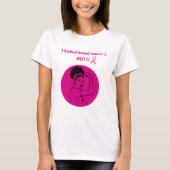Breast Cancer Pink Kick Butt Woman T-Shirt (Voorkant)