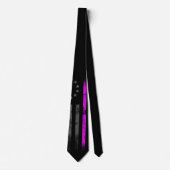 BREAST CANCER Pink Line  Betsy Ross Flag Stropdas (Voorkant)