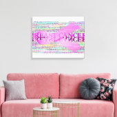 Breast Cancer Ribbon Art Canvas Afdruk (Insitu (Woonkamer))