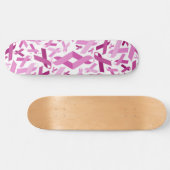 Breast Cancer Ribbons skateboard (Horizontaal)