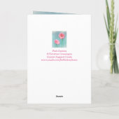 Breast Cancer roze Daisy Support Kaart (Achterkant)