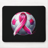 Breast Cancer Soccer Ball Nk Ribbon Kick For A  Muismat (Voorkant)