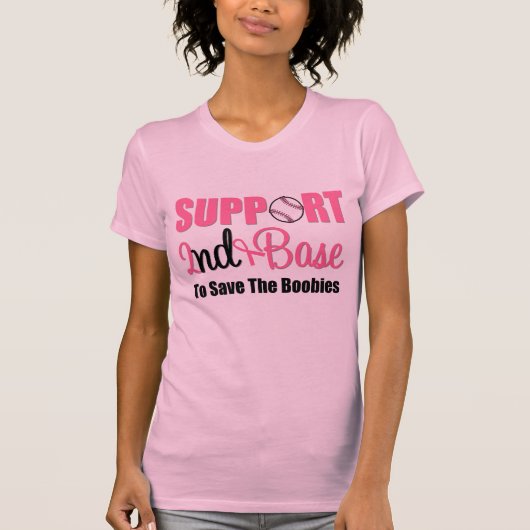 Breast Cancer Support 2e basis T-shirt (Voorkant)