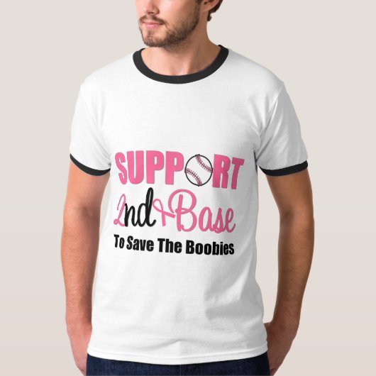 Breast Cancer Support 2e basis T-shirt (Voorkant)