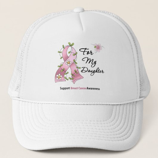 Breast Cancer Support-dochter Trucker Pet (Voorkant)