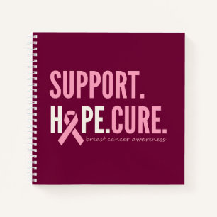 Breast Cancer Support Hope Cure Notitieboek Journa