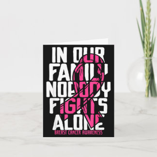 Breast cancer support pink breast cancer awareness kaart