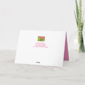 Breast Cancer Support Pink Petunia Kaart (Achterkant)