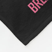 Breast Cancer Support Squad Breast Cancer Awarenes Fleece Deken (Hoek)