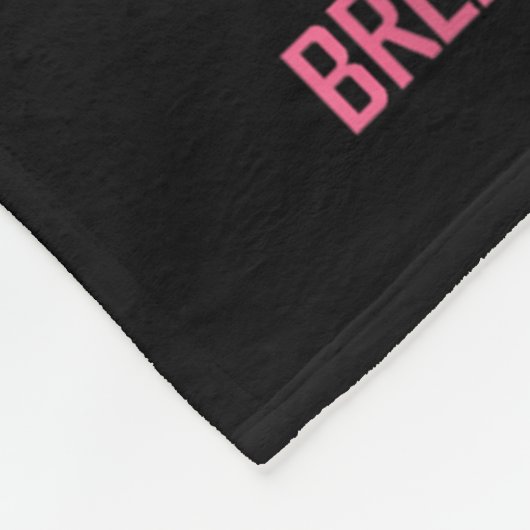Breast Cancer Support Squad Breast Cancer Awarenes Fleece Deken (Hoek)