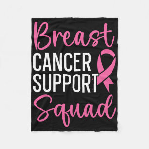 Breast Cancer Support Squad Breast Cancer Awarenes Fleece Deken