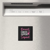Breast Cancer Support Squad Breast Cancer Awarenes Magneet (Insitu (Vaatwasser))