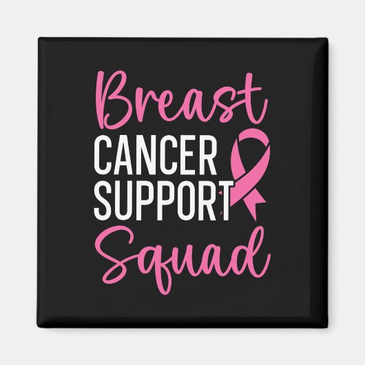 Breast Cancer Support Squad Breast Cancer Awarenes Magneet (Voorkant)