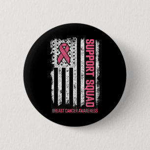 Breast Cancer Support Squad Breast Cancer Awarenes Ronde Button 5,7 Cm