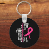 Breast Cancer Support Squad Breast Cancer Awarenes Sleutelhanger (Voorkant)