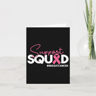 Breast Cancer Support Squad Roze Ribbon Gift Kaart