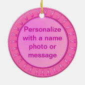 Breast Cancer Survivor Award Keramisch Ornament (Achterkant)