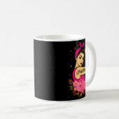 Breast Cancer Survivor Rosie Riveter Nk Awareness  Koffiemok (Voorkant rechts)