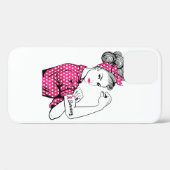 Breast Cancer Survivor Rosie Riveter Pink Case-Mate iPhone Case (Achterkant (horizontaal))