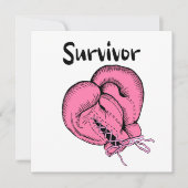 breast cancer survivor save the date (Voorkant)