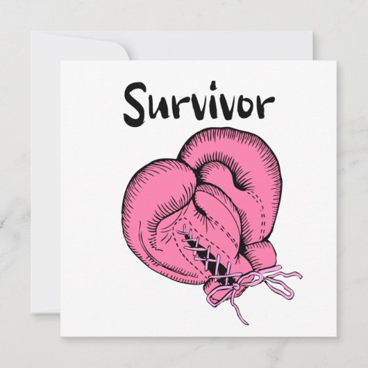breast cancer survivor save the date (Voorkant)