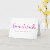 Breast Cancer Survivor You are Beautiful Kaart (Gele Bloem)