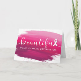 Breast Cancer Survivor You are Beautiful Kaart