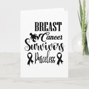 Breast Cancer Survivors Priceless Kaart