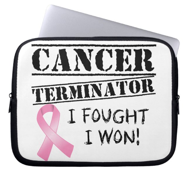 Breast Cancer Terminator Laptop Sleeve (Voorkant)