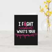 Breast Cancer Warrior Awareness Support Believe Su Kaart (Gele Bloem)