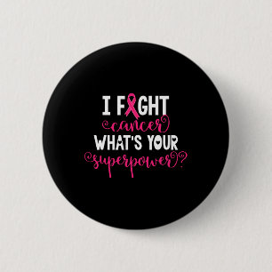 Breast Cancer Warrior Awareness Support Believe Su Ronde Button 5,7 Cm
