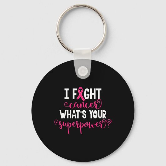 Breast Cancer Warrior Awareness Support Believe Su Sleutelhanger (Voorkant)