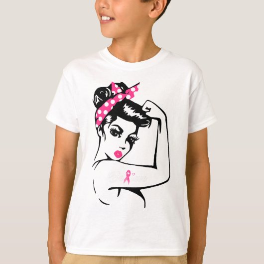 Breast Cancer Warrior Awareness T-shirt Support Be (Voorkant)