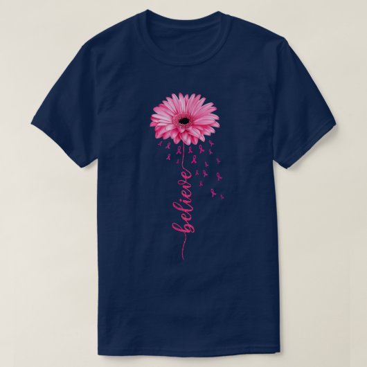 Breast Cancer Warrior TShirt Awareness Tee Support (Design voorkant)