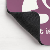 Breast is het beste pictogram - Mauve Muismat (Hoek)