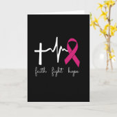 Breast kanker aware month - Funny Heart Beats Kaart (Gele Bloem)