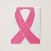 Breast-kanker-ribbon Legpuzzel (Verticaal)