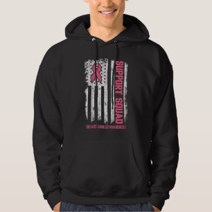 Breast kanker Shirten Support Squad Breast Cancer Hoodie