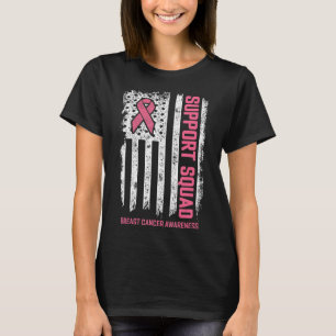 Breast kanker Shirten Support Squad Breast Cancer T-shirt