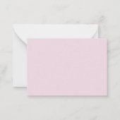 Breast kankerbewustzijn, luipaard afdrukken notitiekaartje (Achterkant)