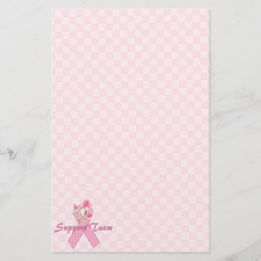 Breast kankerondersteuningsteam briefpapier (Voorkant)