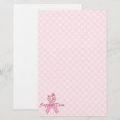 Breast kankerondersteuningsteam briefpapier (Voorkant / Achterkant)