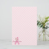 Breast kankerondersteuningsteam briefpapier (Staand voorkant)