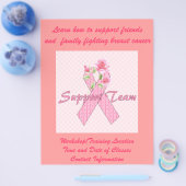 Breast kankerondersteuningsteam flyer (Enkel)