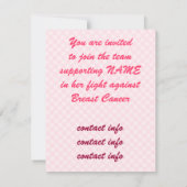 Breast kankerondersteuningsteam kaart (Achterkant)