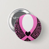 Breast kankerroze lintLijst toevoegen afbeelding/t Ronde Button 5,7 Cm (Voorkant /achterkant)