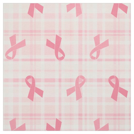Breast kankerroze lintpatroon stof (Swatch)